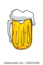 Color Vector Image Beer Mug Drink Stock Vector (Royalty Free ...