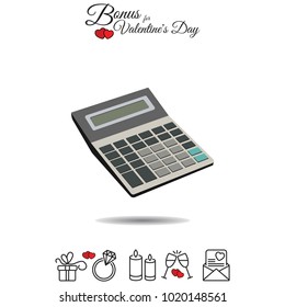 Color vector image. Calculator