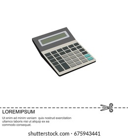 Color vector image. Calculator