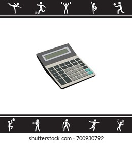 Color vector image. Calculator