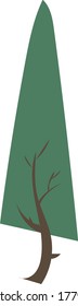color vector image of a Christmas tree