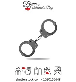Color vector image. Handcuffs