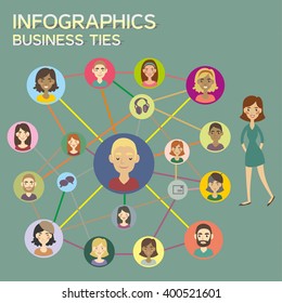 color vector image infographic beznes bonds