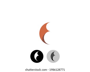 a color vector image of a red fox, as well as a black and white and gray variation of the image