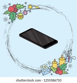 Color vector image. Smartphone icon
