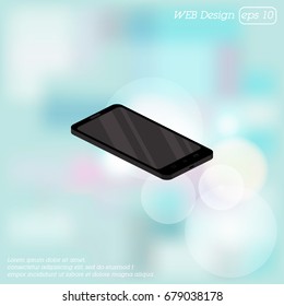 Color vector image. Smartphone icon