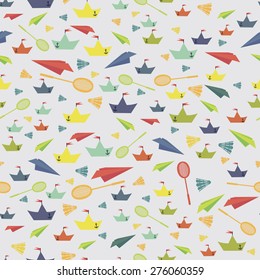color vector image with toys