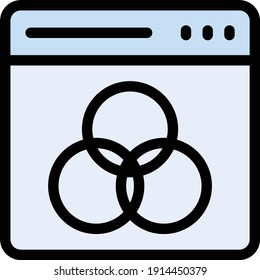 color vector color line icon