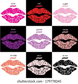 color vector lipstick sampler
