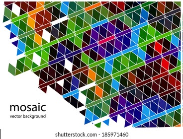 color vector mosaic background with place for your text