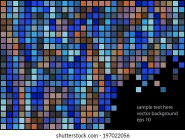 color vector mosaic squares background