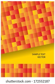 color vector mosaic tiles background with place for your text