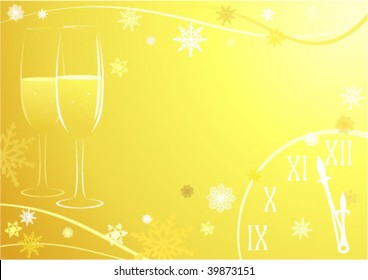 color vector new year greeting card