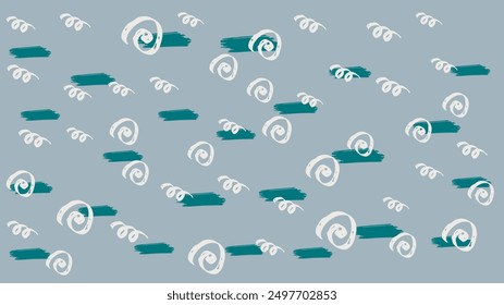 COLOR vector organic confetti background with shapes