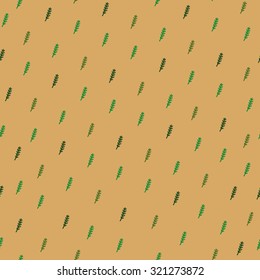 color vector pattern with fir branches on the background
