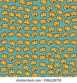 color vector pattern of various human emotions
