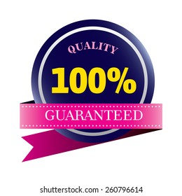 Color vector ribbon of quality