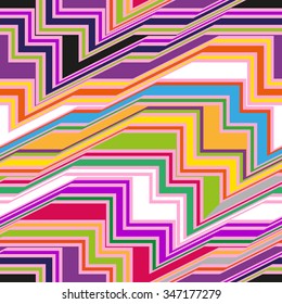 Color vector seamless pattern, abstract geometric background illustration