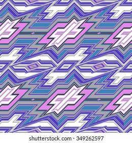 Color vector seamless pattern, abstract geometric background illustration
