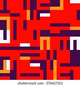 Color vector seamless pattern, abstract geometric background illustration