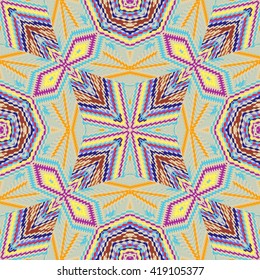 Color vector seamless pattern, abstract geometric background illustration