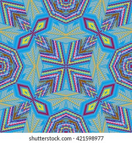 Color vector seamless pattern, abstract geometric background illustration