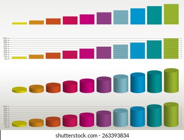 color vector statistics graphs