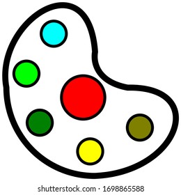 color vector thin line icon for mobile app and web