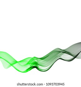 Color vector wave. Abstract background. Green. freshness. Picture for the desktop. banner.