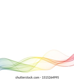 Color vector wave. layout for advertising