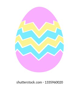 Color vector yellow and blue Easter eggs
