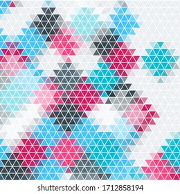 color verticalblurry triangle background design. Geometric background in Origami style with gradient.