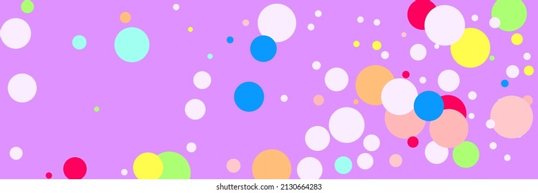 Color Vibrant Circles Purple Yellow Background. Blue Children Violet Play Rainbow Bright Design Pic. Bordo Red Dark Beige Indigo Print. Pastel Green Multicolor Pink Kids White Composition.