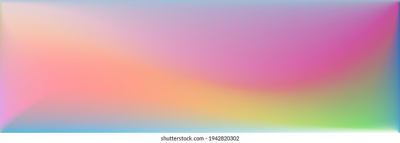 Color Vibrant Wavy Gradient Mesh. Bright Original Background. Multicolor Colorful Smooth Surface Backdrop. Blank Rainbow Natural Wavy Gradient Mesh. Vivid Dark Water Blurred Texture Illustration.