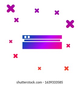Color Video game console icon isolated on white background. Gradient random dynamic shapes. Vector Illustration