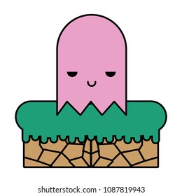 color videogame character digital flat scene