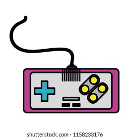 color videogame console simulator technology player