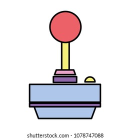 color videogame controller button to console player