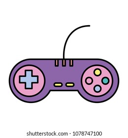 color videogame controller with play buttons technology