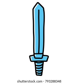 color videogame sword object to war battle