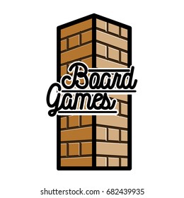 Color vintage board games emblem. Gamer icons. Board games players signs. Casino playing card. Design elements. Vector