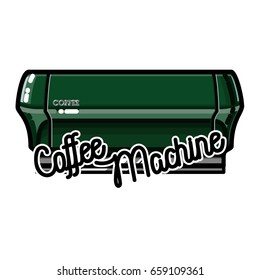 Color vintage cafe emblem