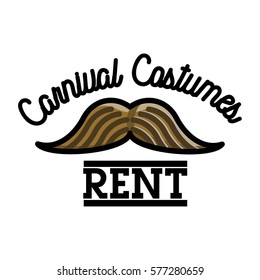 Color vintage carnival costumes rent emblem