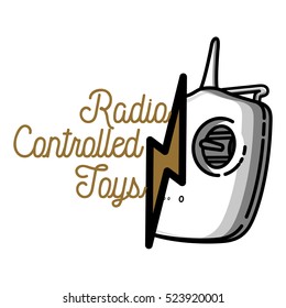 Color vintage radio controlled toys emblem