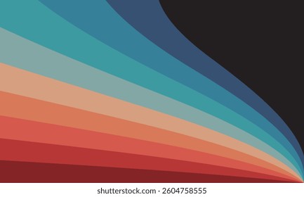 color vintage retroinspired abstract background featuring lines 