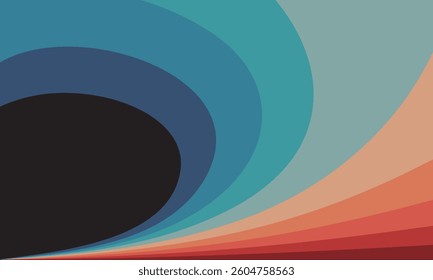 color vintage retroinspired abstract background featuring lines 