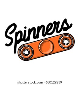Color vintage spinners emblem
