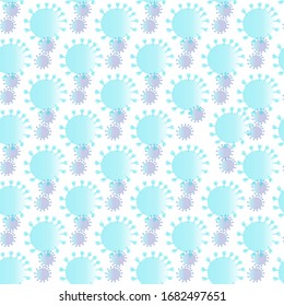 color virus on a white background