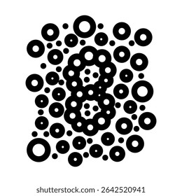 color vision test optometry eye line icon vector. color vision test optometry eye sign. isolated contour symbol black illustration