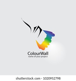 Color wall logo